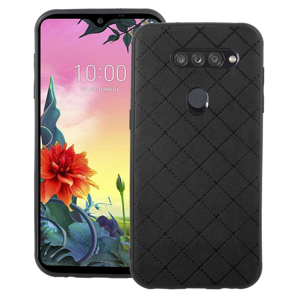Phone Case for LG K50S Slim Soft Rubber Case,Shock Resistant Rugged Lightweight Flexible Anti-Slip Slim Fit Full Body Heavy Duty Protective Rubber Phone Cover for LGK50S K 50 S K50 50S Men Black 1