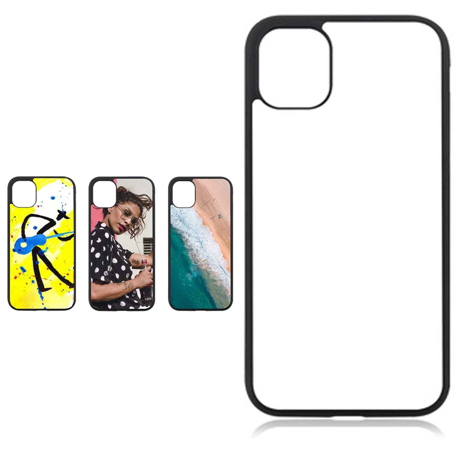 10PCS Sublimation Blanks Phone Case Covers Compatible with Apple iPhone 11 Pro (5.8 Inch 2019) Printable Phone Cases Soft Rubber Protective Shockproof Slim Case Anti-Slip 1