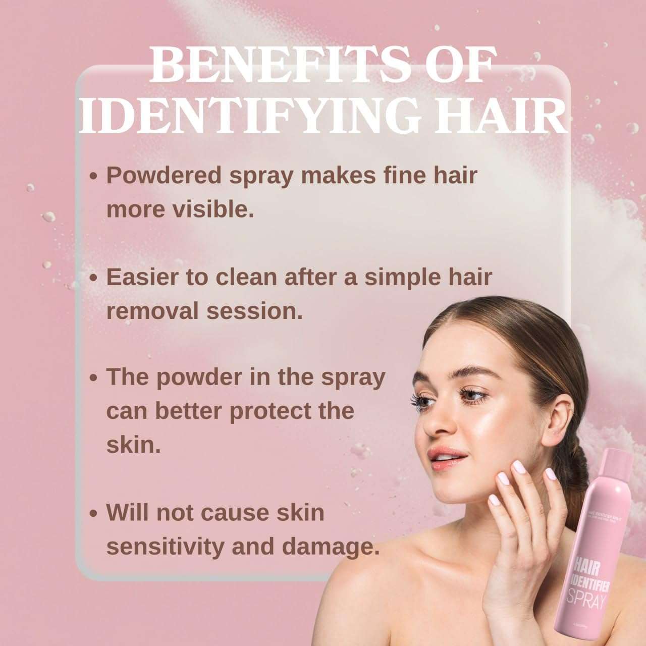 Hair Identifier Spray for Face Shaving & Dermaplaning, Skin-Safe Facial Hair Highlighter for Precision Shaving, Exfoliating & Skin Care Spray for Women & Men 5