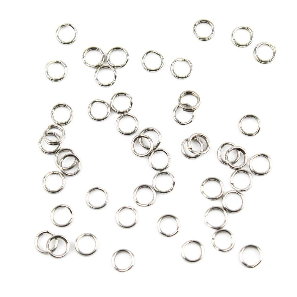 500x Fishing Swivel FY010-01 Split Rings 3.5MM Tackle Fly Coast Lock Snaps Solid Coastlock Sea Lures