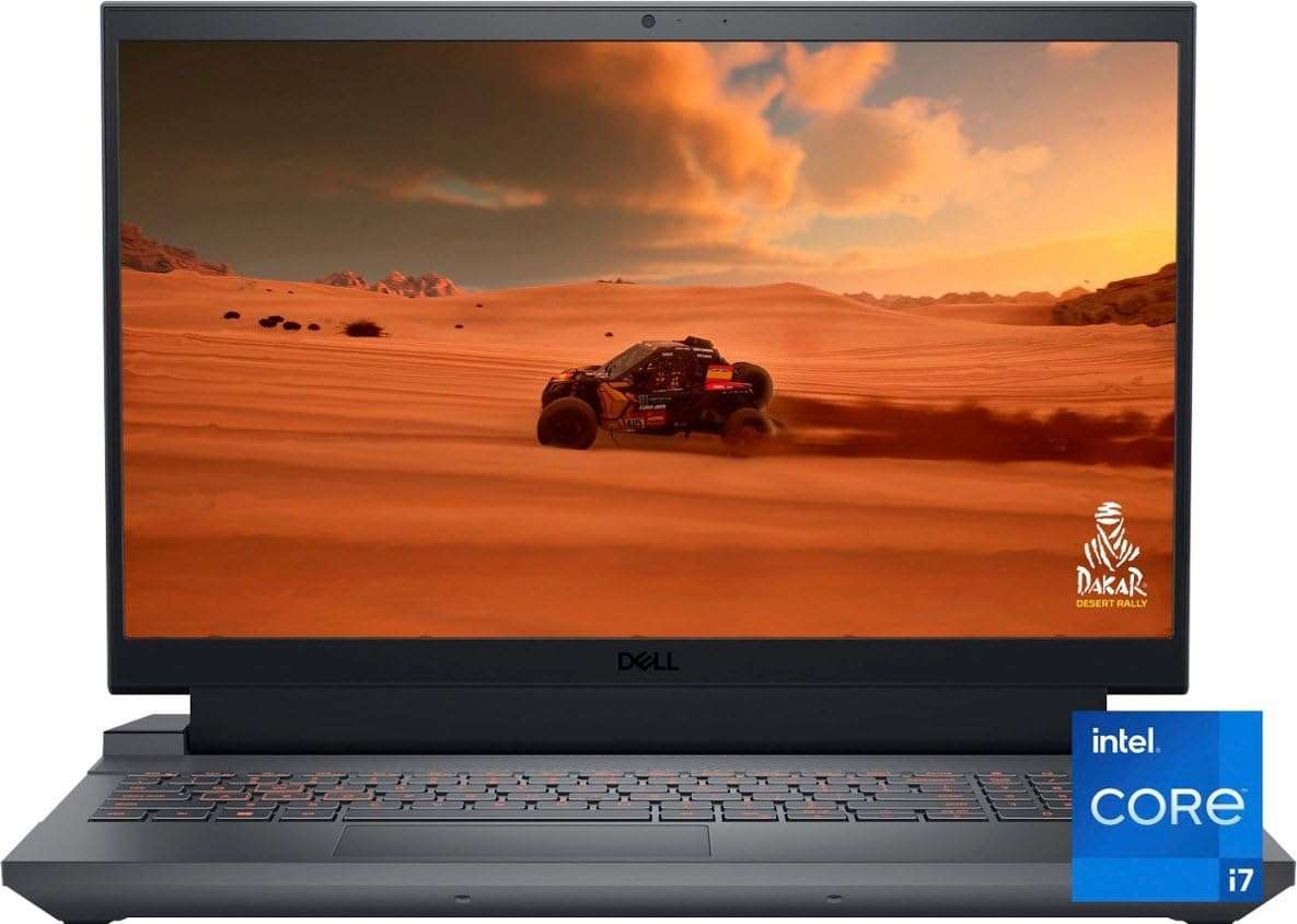 Dell G15 5530 Gaming Laptop 2023 15.6” FHD 1920 x 1080 120 Hertz Intel Core i7-13650HX NVIDIA GeForce RTX 4050 32GB DDR5 1TB SSD Backlit Keyboard Wi-Fi 6 Bluetooth 5.3 720p HD Camera Windows 10 Home 1