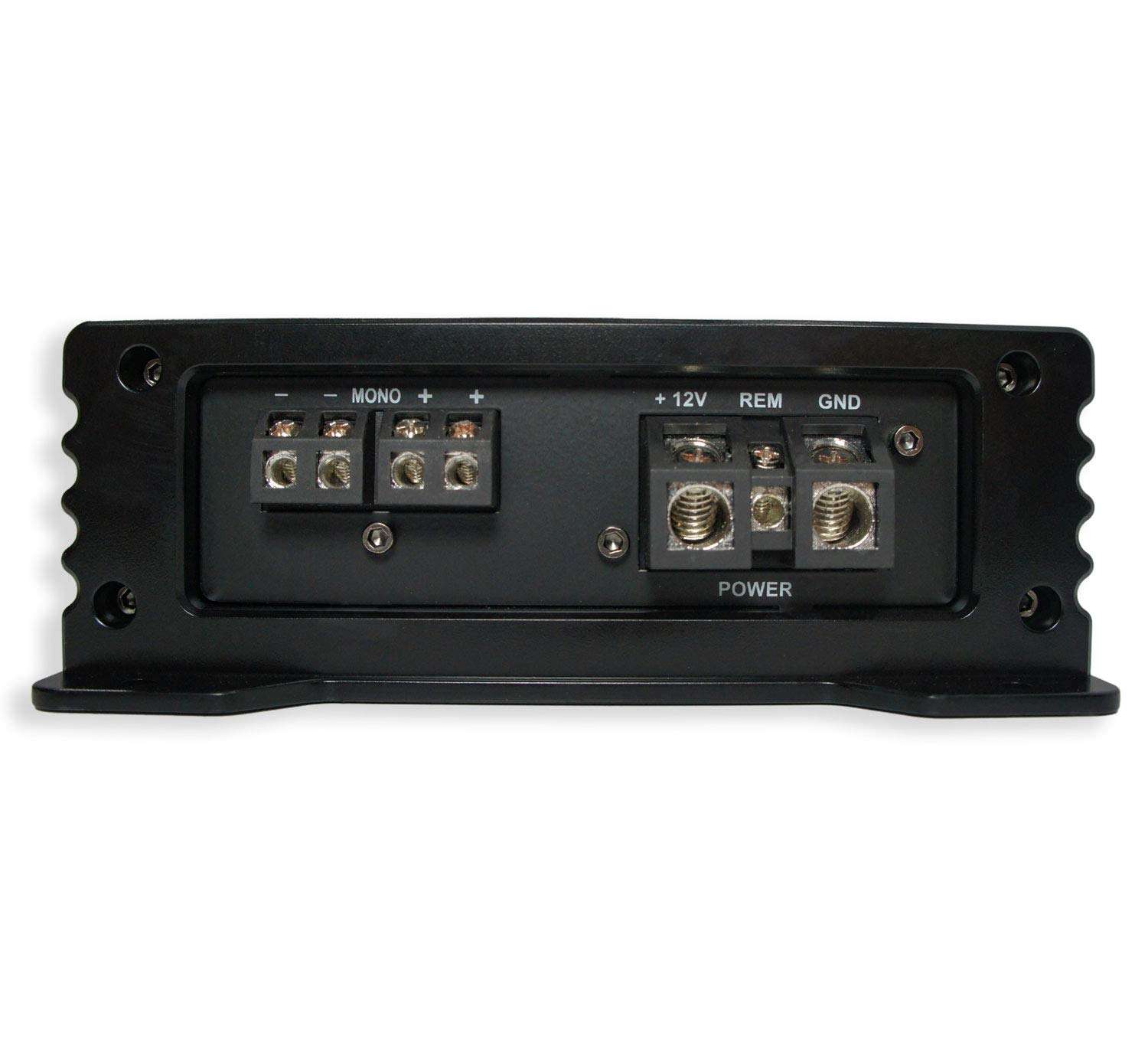 Compatible with 2009-2020 Ford F-150 Super Crew Truck Kicker Bundle CompVT CVT12 Dual 12" Rhino Coated Sub Box Enclosure & Harmony HA-A800.1 Amp 5