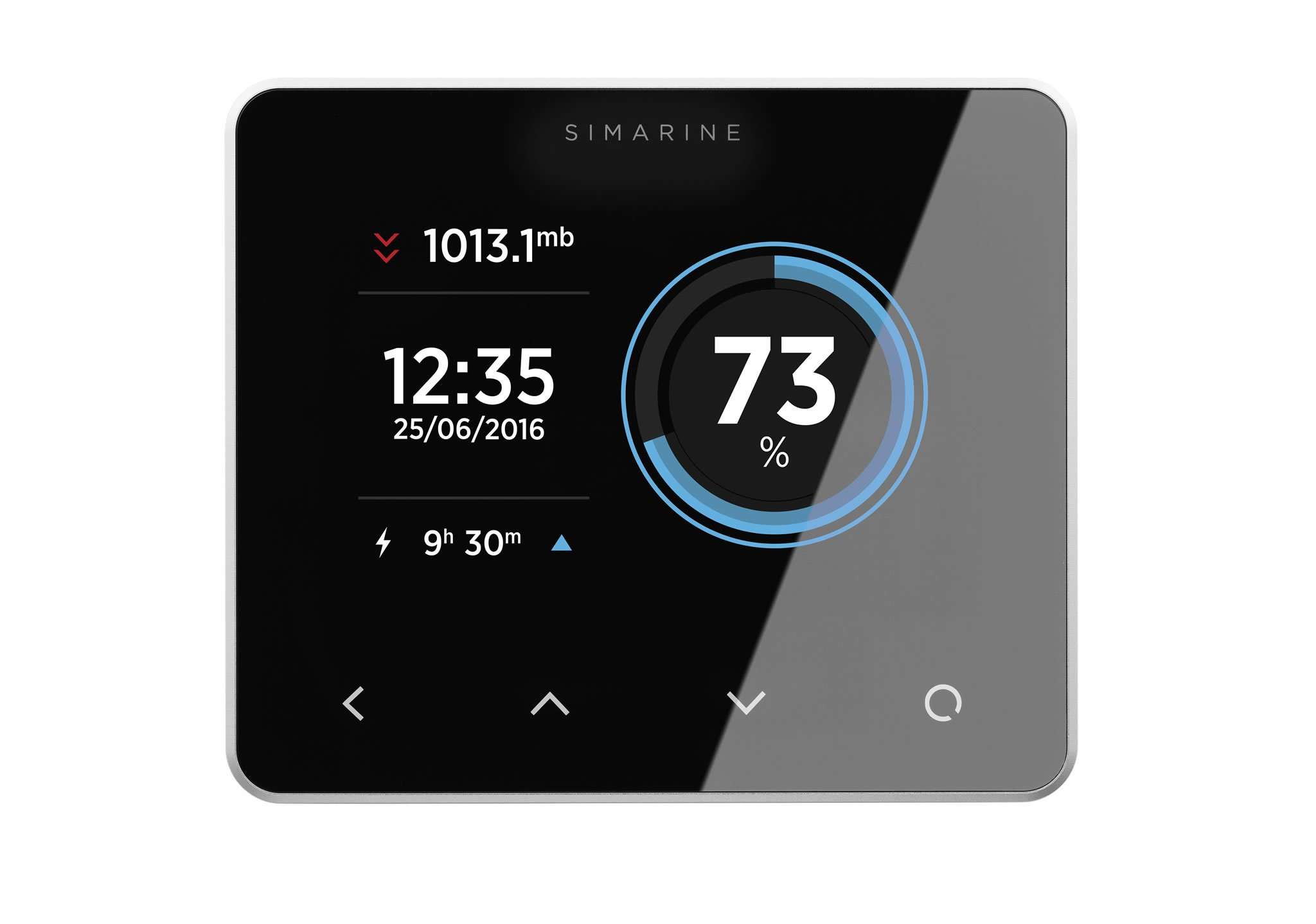 SIMARINE PICO Blue Package - Smart Marine and RV Battery Monitor + 500A Shunt + ST107 Tank Module + SCQ25 Quadro Shunt (Bezel, Black) 3