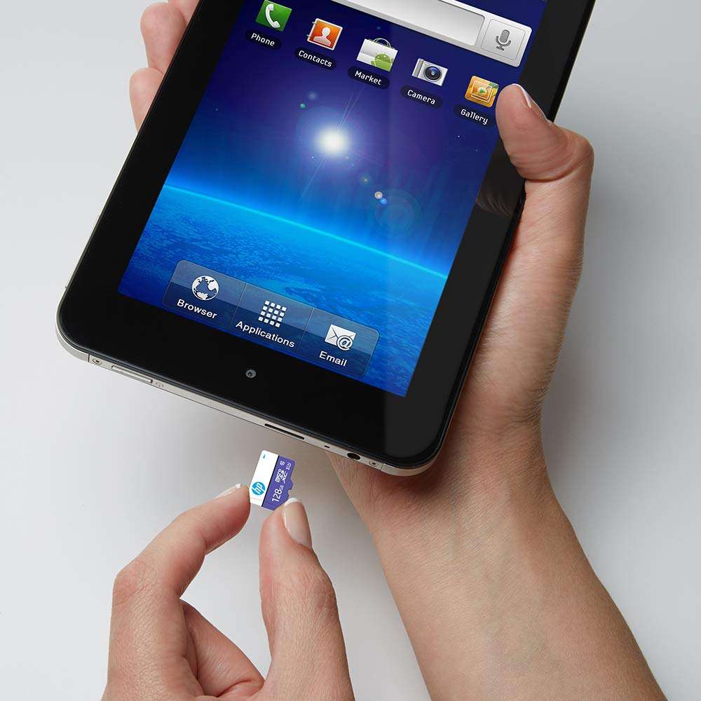 HP Micro SD Card 128GB with Adapter U3 (Write Speed 60MB/s & Read Speed 100 MB/s Records 4K UHD and Fill HD Video) - Purple 4