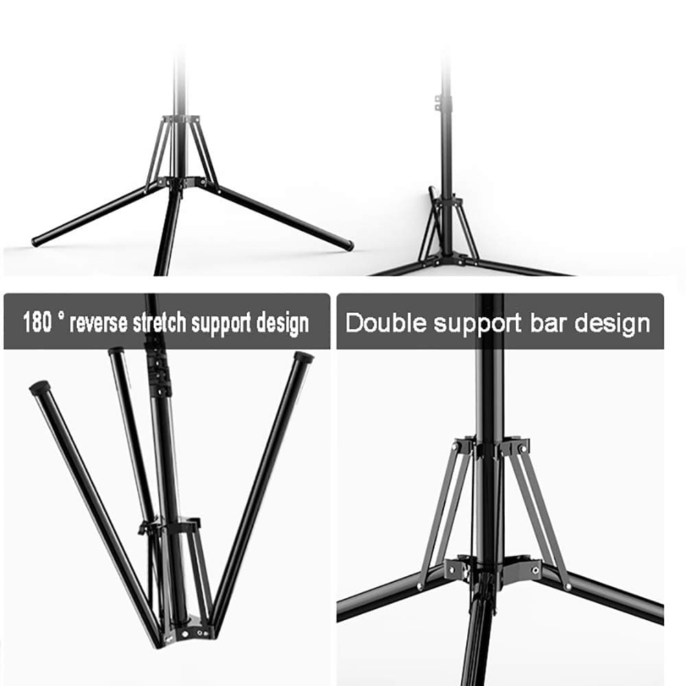 ZJING 33cm Self-Timer Ring Light with Tripod and Mobile Phone Holder LED Fill Light Ring Light for Live Broadcast, Makeup, Photography,Pink 4