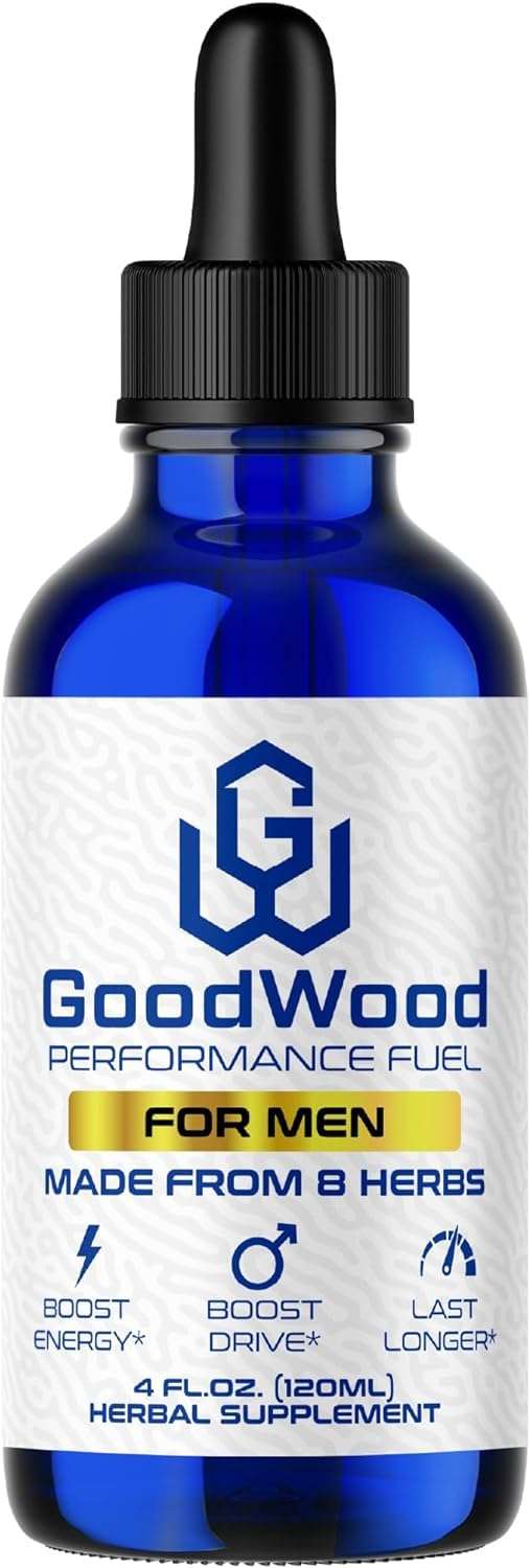 GoodWood - Male Liquid Drops - Increases Stamina and Size - Improves Energy, Drive, and Power - for Men Ages 30, 40, 50, 60+ - Made with 8 Herbs and Organic - One Pack