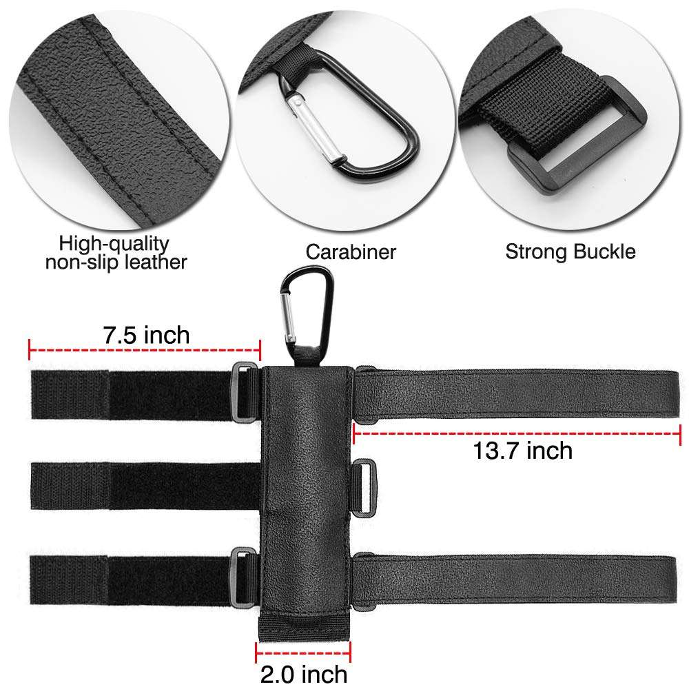 OAONY Portable Speaker Mount for Golf Cart Railing Bike or Boat -Waterproof Outdoor Adjustable Strap for Most Bluetooth Wireless Speakers Attachment Accessory Holder Bar Rail 2