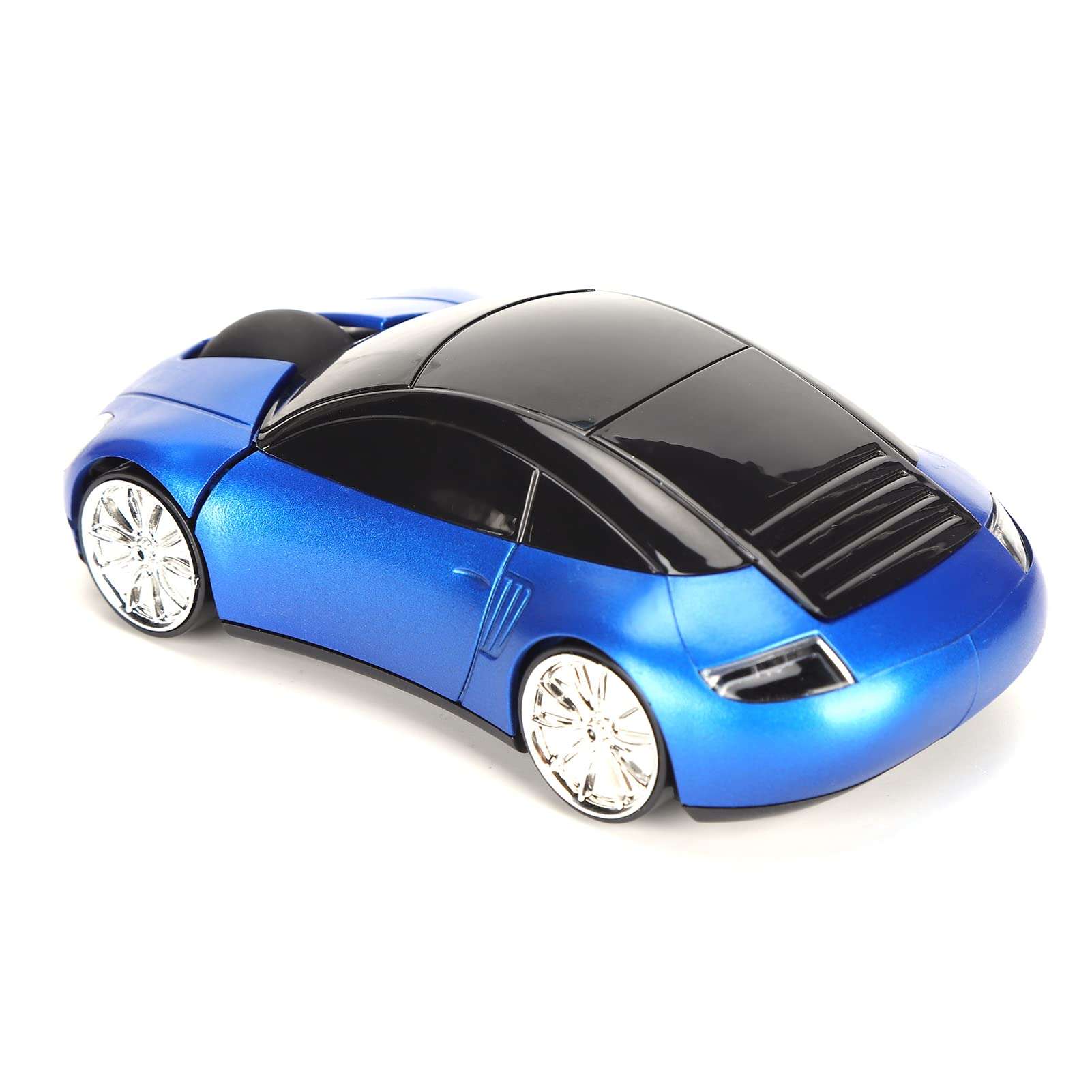 ASHATA 2.4G Wireless Mouse, Cute Car Mouse with USB Reciver, 1600DPI Optical Mice for PC Computer Laptop Tablet, with LED Light (Blue) 5