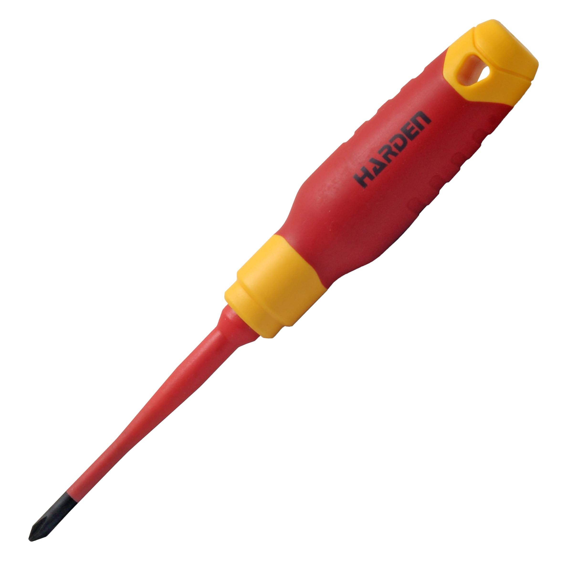 HARDEN Insulated Magnetic Phillips Type Screwdriver PH1 X 80mm - Professional Electrician VDE Can Withstand 1000V - Total Length 180mm - 801005 1
