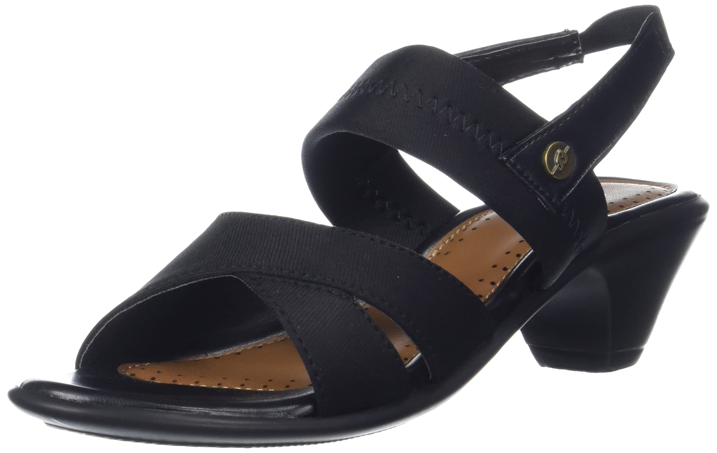 BATA mens VIOLET Black Heeled Sandal - 5 UK (6616667)