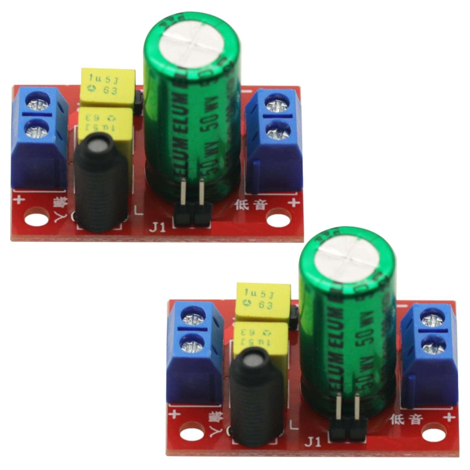 GODIYMODULES 2 Pcs Adjustable 2 Way Crossover Two-Way Crossover HiFi Speaker High and Low Frequency Car Bass Audio Speaker Crossover Filter DIY Home 4