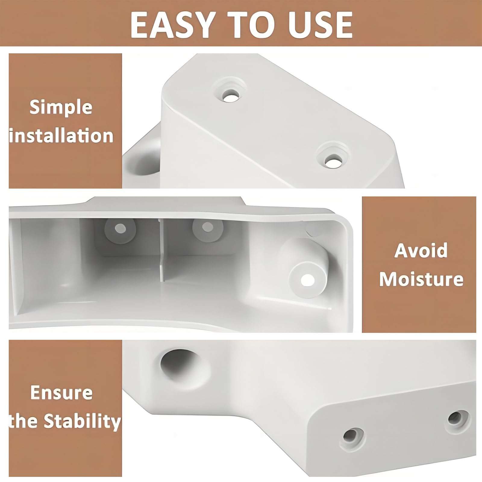 Wall Heater Floor Mounting Kit, Wall Heater Base Legs Kit with 4 Screws, for Dyna Glo Propane Heater Wall Mount Heater 5