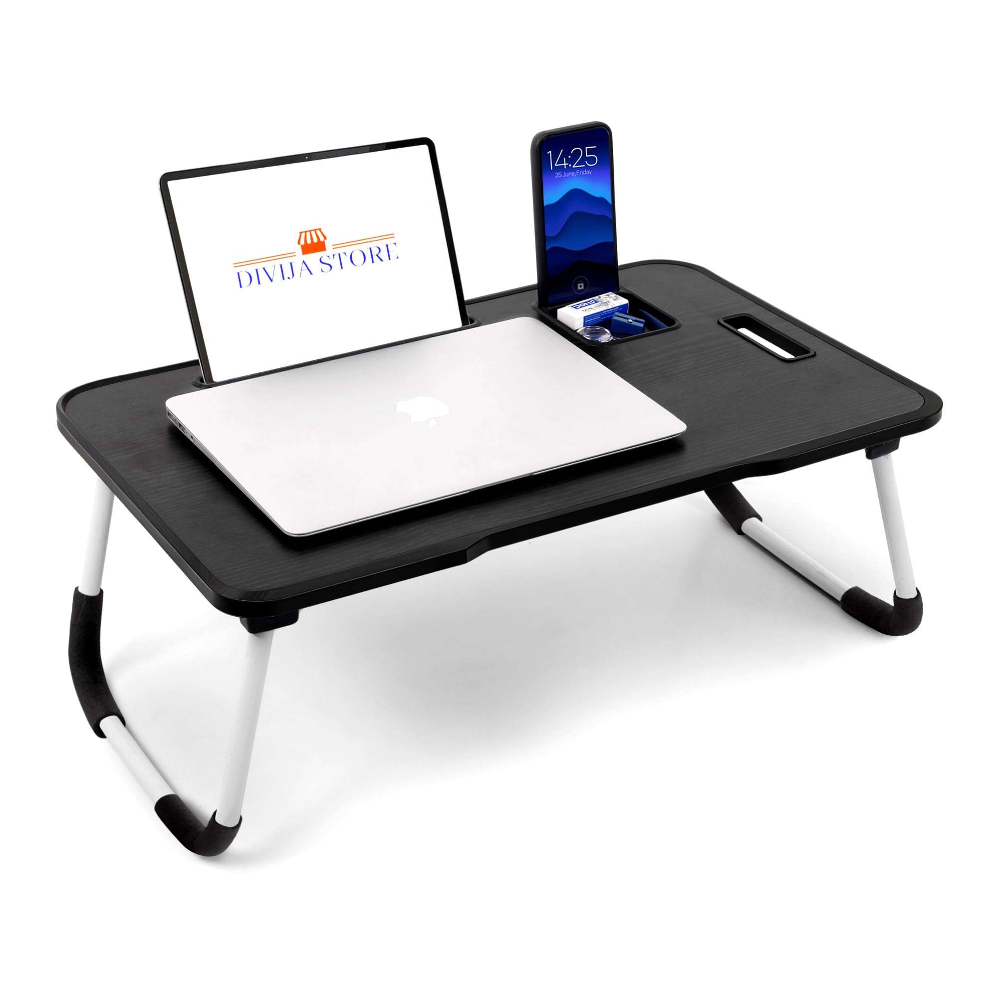 mistri Yerose Office Table For Home/Writing Desk For Office/Folding Table For School/Folding Study Table/Work From Home Multipurpose Table (Black) Wood, 15 Cm, 10 Centimeters 1