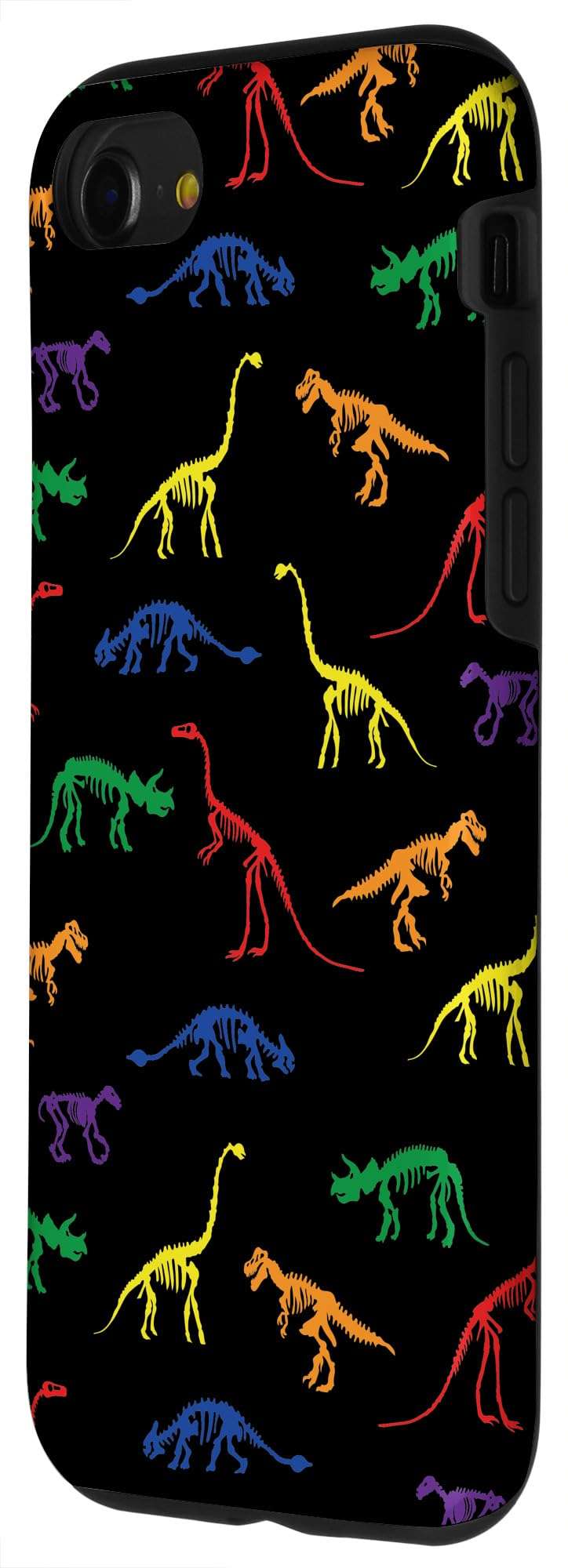 iPhone SE (2020) / 7 / 8 Rainbow Dinosaur Queer T Rex Fossil Skeletons LGBT Gay Pride Case 2