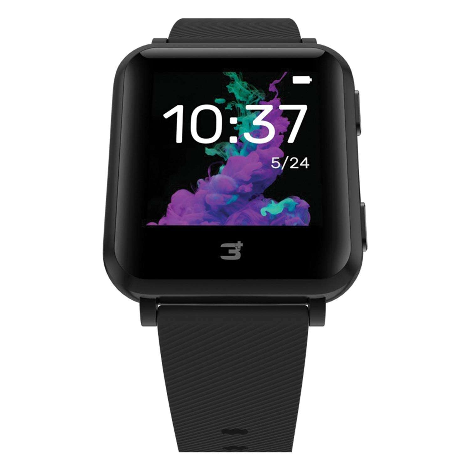 3Plus 3PL-VIBEPLUS-BK Vibe+ Smartwatch, Black 2