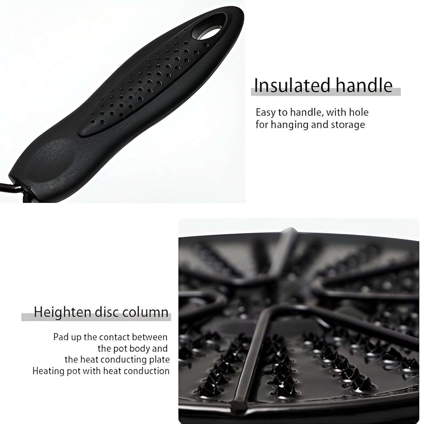 Stainless Steel Heat Induction Diffuser Plate for Gas Stove – BBQ & Simmer Plate, Cast Iron Heat Spreader, Milk & Coffee Heating Diffuser, Universal Cooker Adapter 6