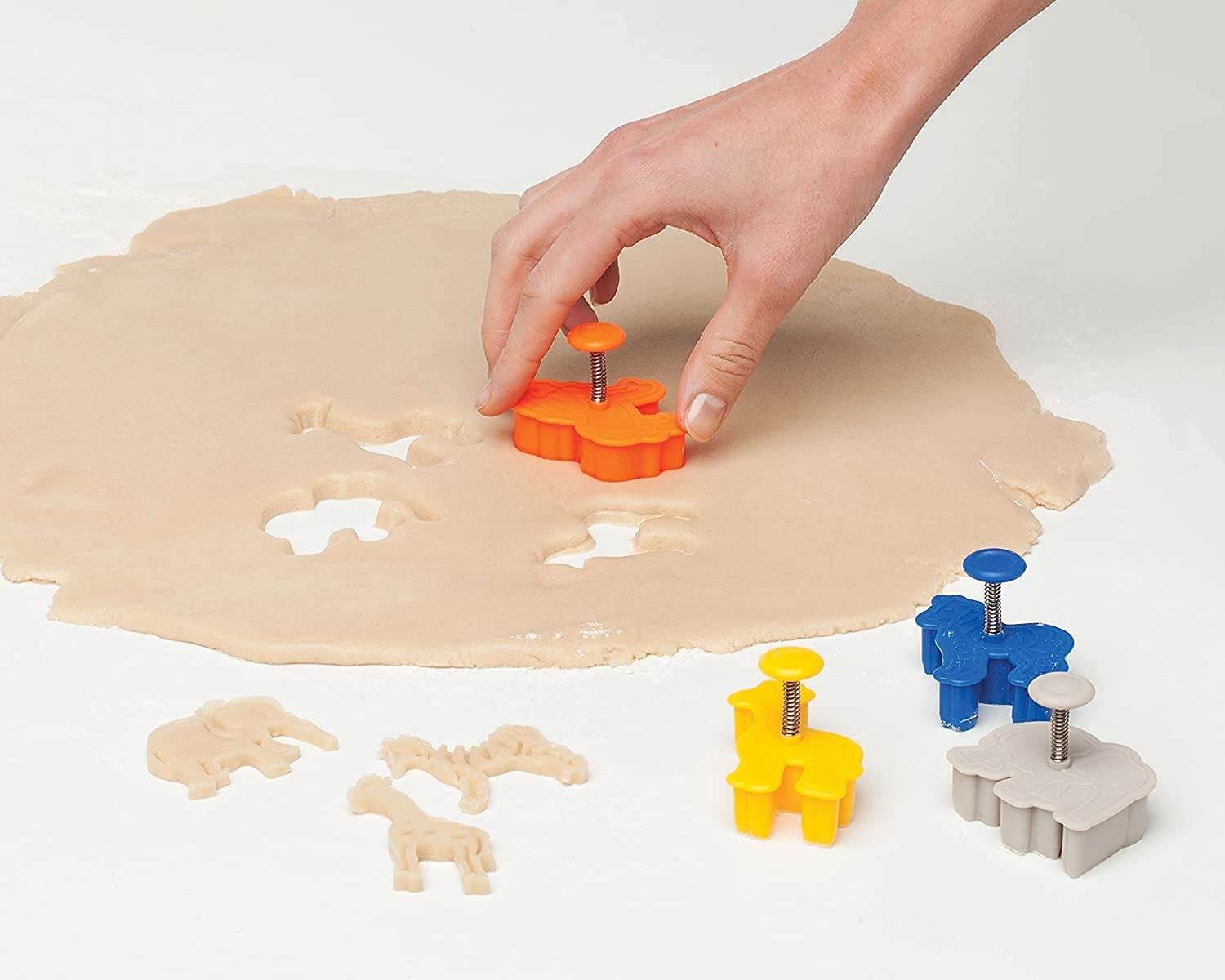 4Pcs/Set Plunger Cutters Fondant Cake Mould Biscuit Cookie Wild Animal Elephant Sugarcraft Decor Craft by Xiaolanwelc… (Cake Mould) 3