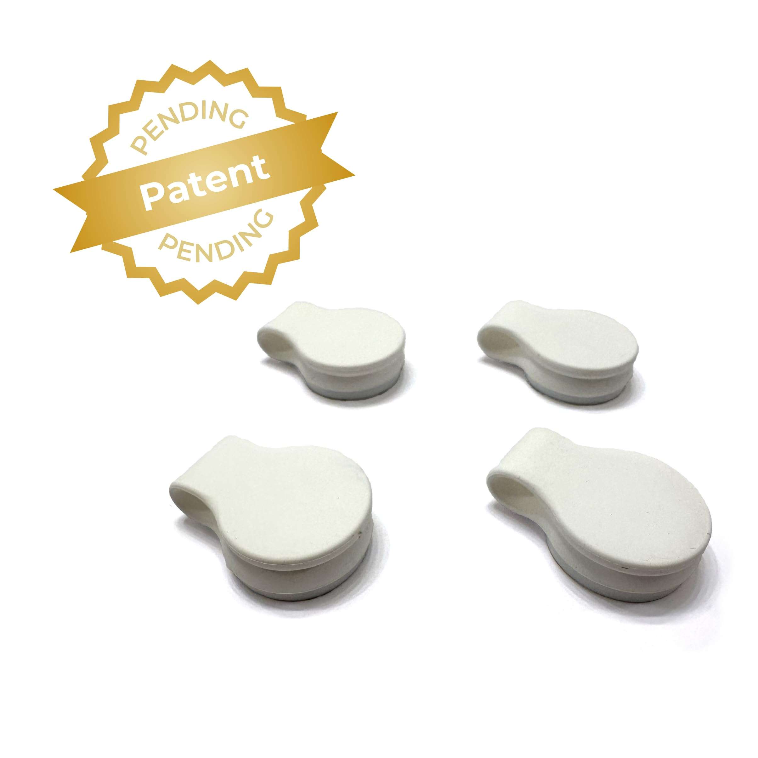 MiReDe Shower Curtain Keeper | Shower Curtain Clips | Durable | Self-Adhesive | Waterproof | Easy to Install | Splash Guard | Pack of 4 (Bright White) 5