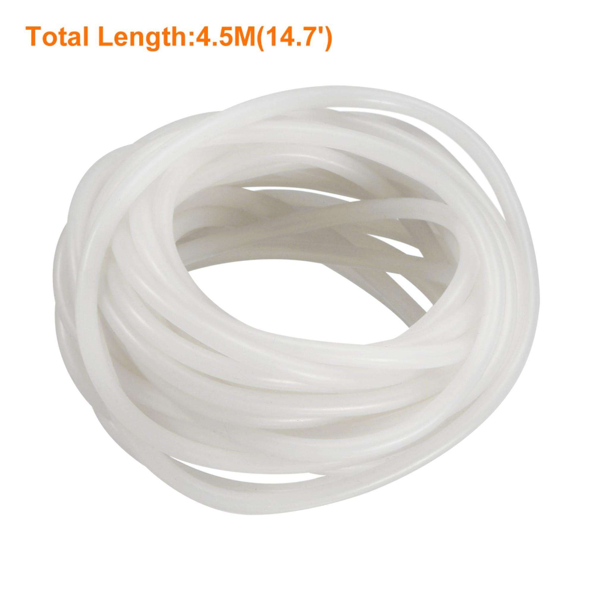 Generic 2mm x 4mm Heat Resistant Translucent Silicone Tube Water Air Pump Hose 4.5M Length 3