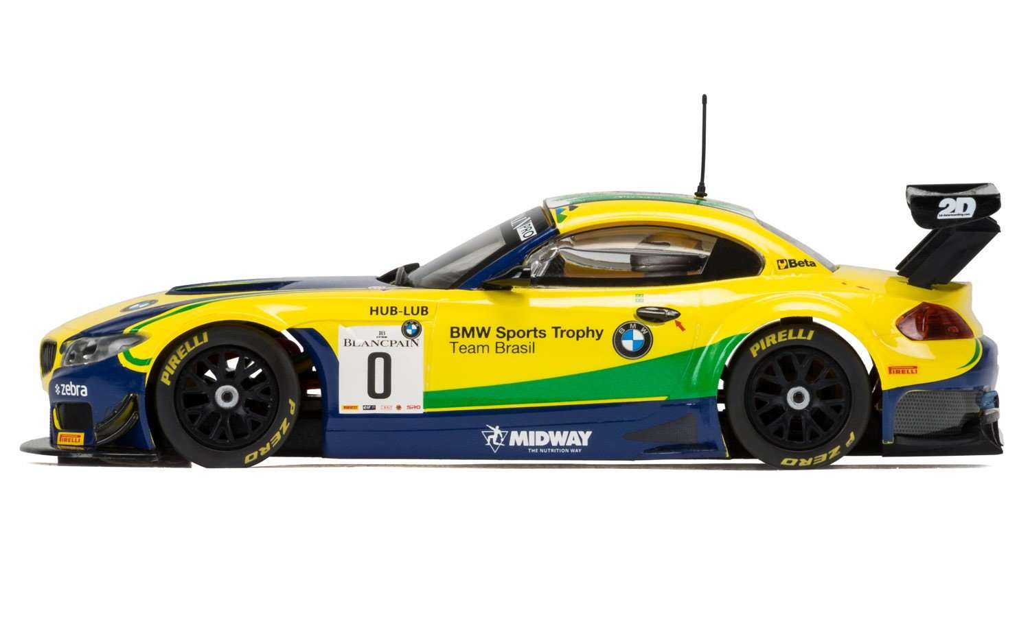 Scalextric C3721 BMW Z4 GT3 Blancpain Series Brands Hatch 2015 Slot Car (1:32 Scale) 1
