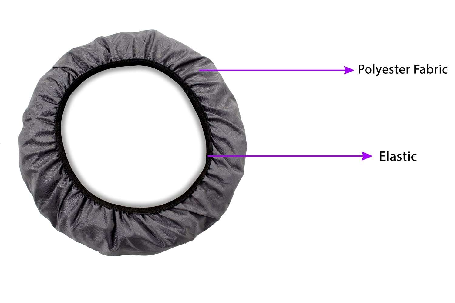 The Furnishing Tree Waterproof & Dustproof Three Blade Ceiling Fan Cover with Attachable End Enclosure Set of 5 Fan Covers Basketweave Grey 6