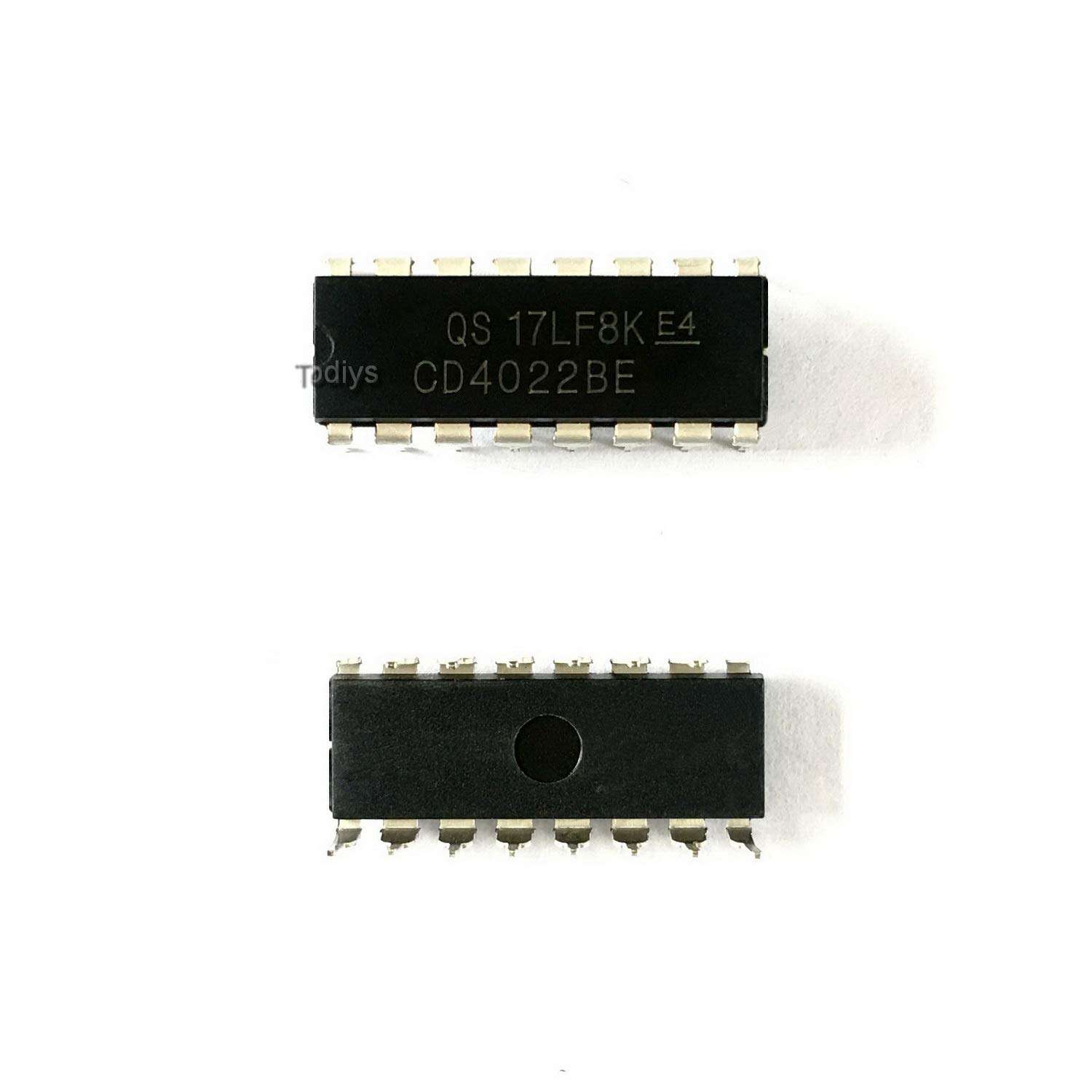 Todiys New 15Pcs for CD4022BE HCF4022BE HEF4022BP TC4022BP DIP-16 CMOS Counter/Dividers IC Chip CD4022