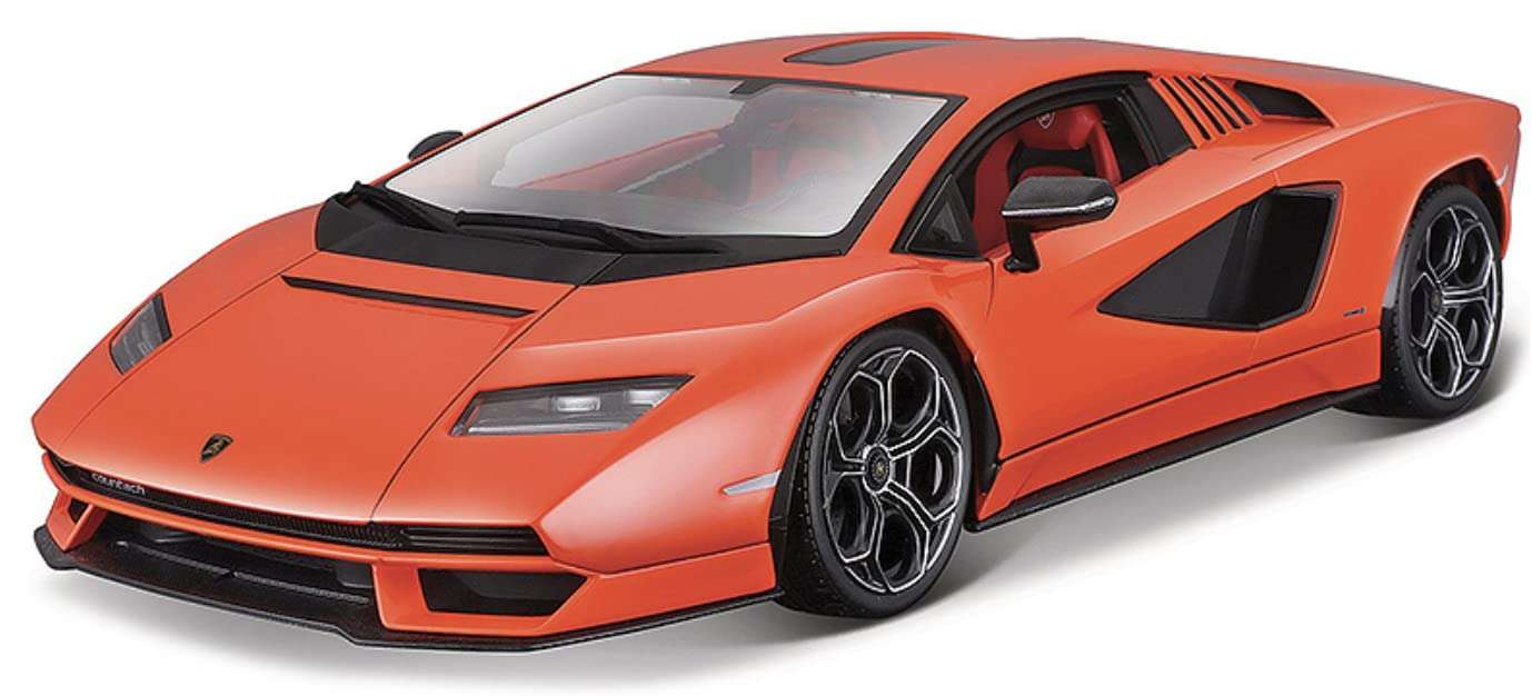 Maisto - 1/18 Scale Model Compatible with Lamborghini Compatible with Countach LPI 800-4 2021 Replica Miniature Collectible Sports Car Model (Orange) 1