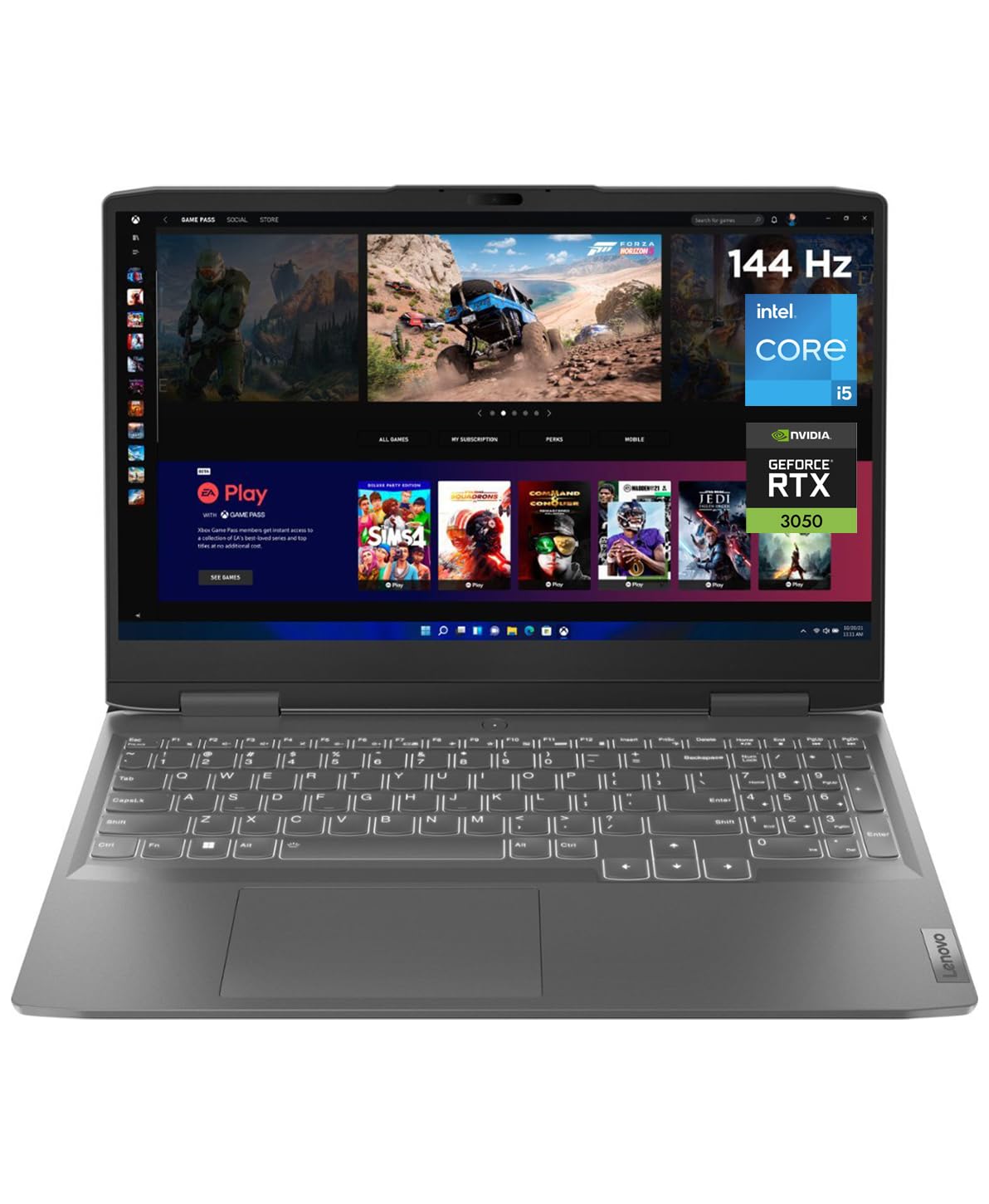 Lenovo LOQ Gaming Laptop, 15.6" FHD Display 144Hz, 16GB RAM, Intel Core i5-13420H, 8-core, 4.6GHz, 1TB Storage, NVIDIA GeForce RTX 3050, Wi-Fi 6E, Bluetooth, Storm Grey, Windows11, W/GaLiMu