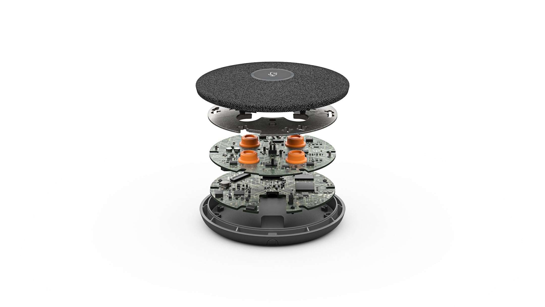 Logitech Rally Mic Pod, Black, 0.8" x 4" x 4" 5