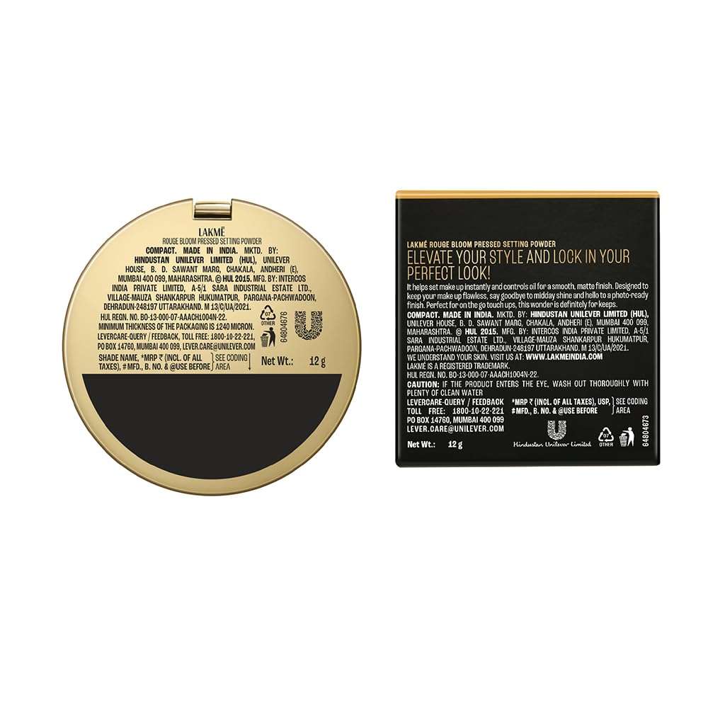 Lakme Showstopper Collection Rouge Bloom Setting Powder Almond - 12g 3