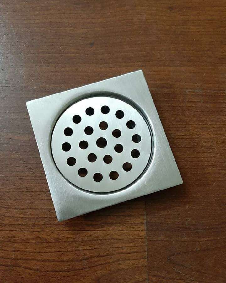 Vida Bath 304 Grade Stainless Steel Popup Floor Drain (75mm x 75mm, 3 inch x 3 inch, 7.5cm x 7.5cm, 48mm Outlet, Without Cockroach Trap) 1