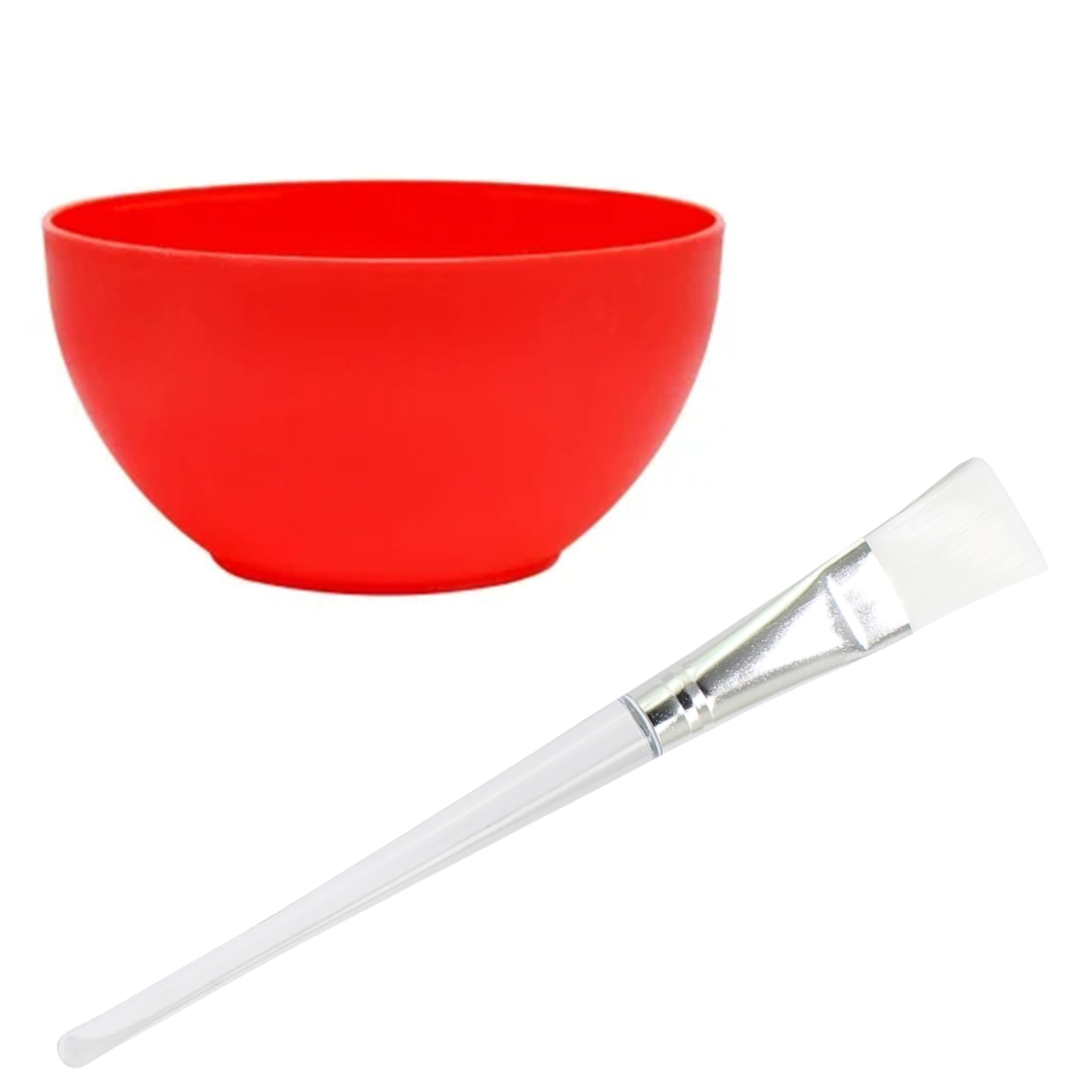 [Ear Lobe & Accessories] Combo Pack (1 Pc Face Pack Mixing Bowl (200 ml) | 1 Pc Transparent Handle Face Pack Brush | 1 Pc Shower Cap) (Color May Vary) 6