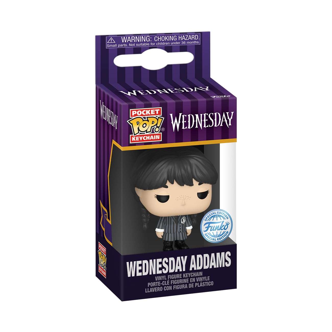 Funko Pop! Keychain: Wednesday Addams - Wednesday Addams - Collectable Vinyl Mini Figure - Novelty Keyring - Christmas Gift - Gift Idea - Official Products - TV Fans 3