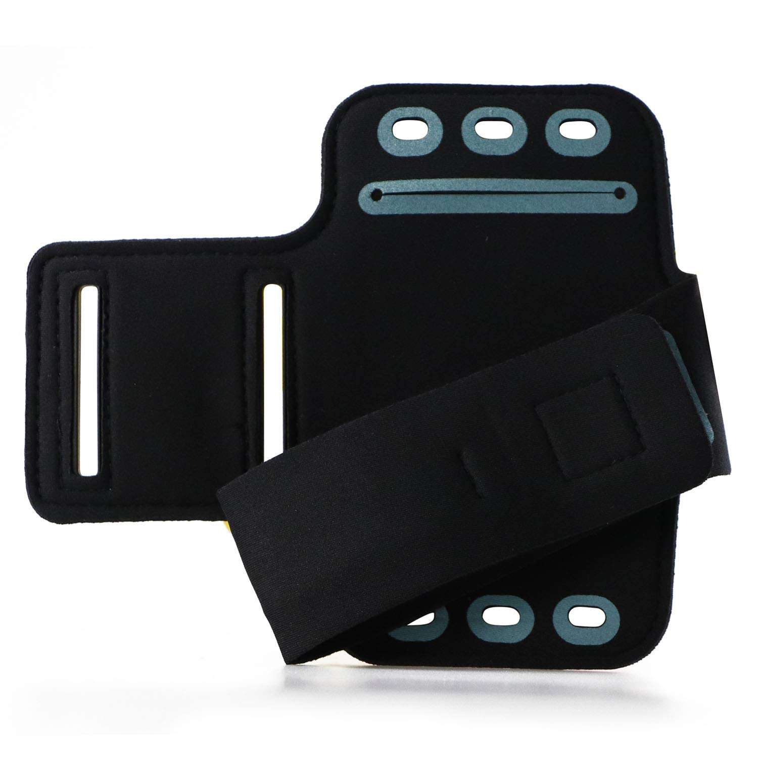 Waterproof Armband Cell Phone Armband Case for iPhone 11,Xs Max,Xr,8+, Samsung Galaxy S10+, S9+,A8+ and other models with Adjustable Elastic Band & Key Holder for Running Walking Hiking(Light Blue) 4