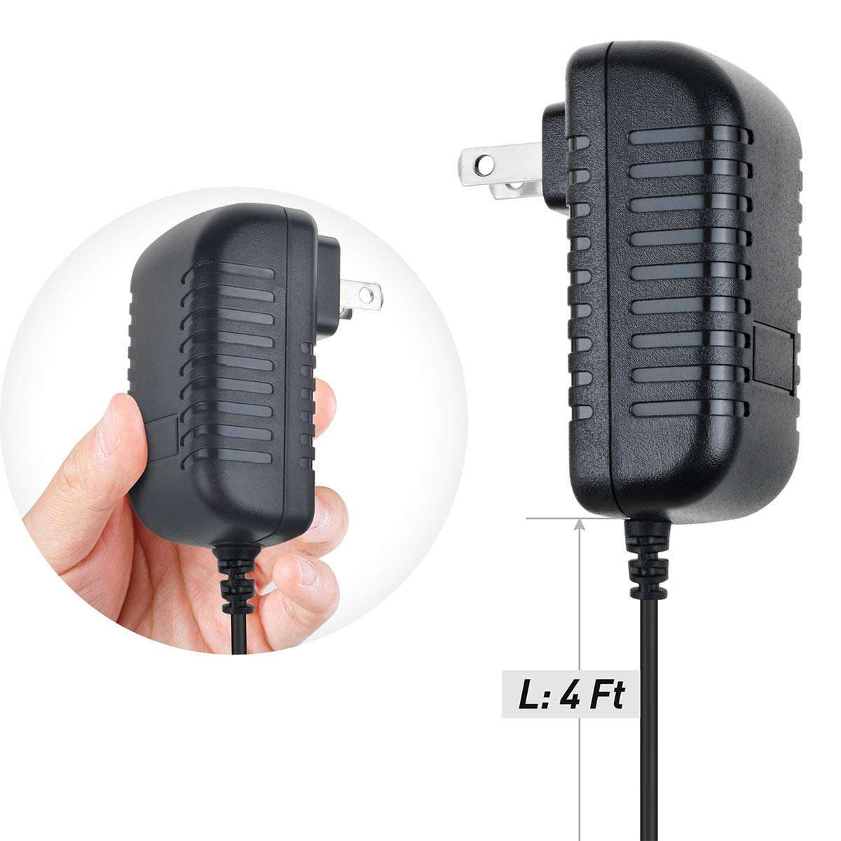 SupplySource AC Power Supply Adapter Replacement for Midland GXT 1000 VP4 Two-Way Radio Desktop Charger 3