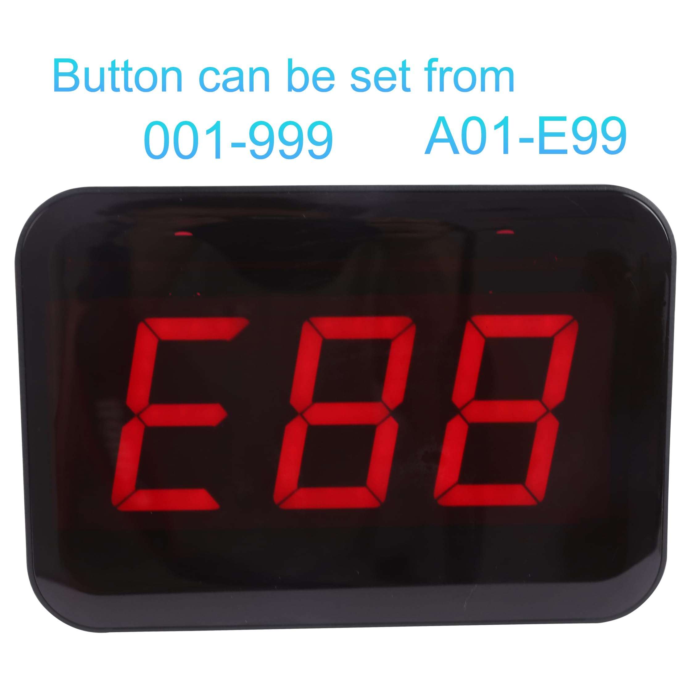 LOUKIENE Wireless Calling System, Display Receiver with 10 Waterproof Call Buttons, Caregiver Pager Retaurant Paging System for Restaurants Clinics Hotels Food Truck Church Nursery Hospital 3