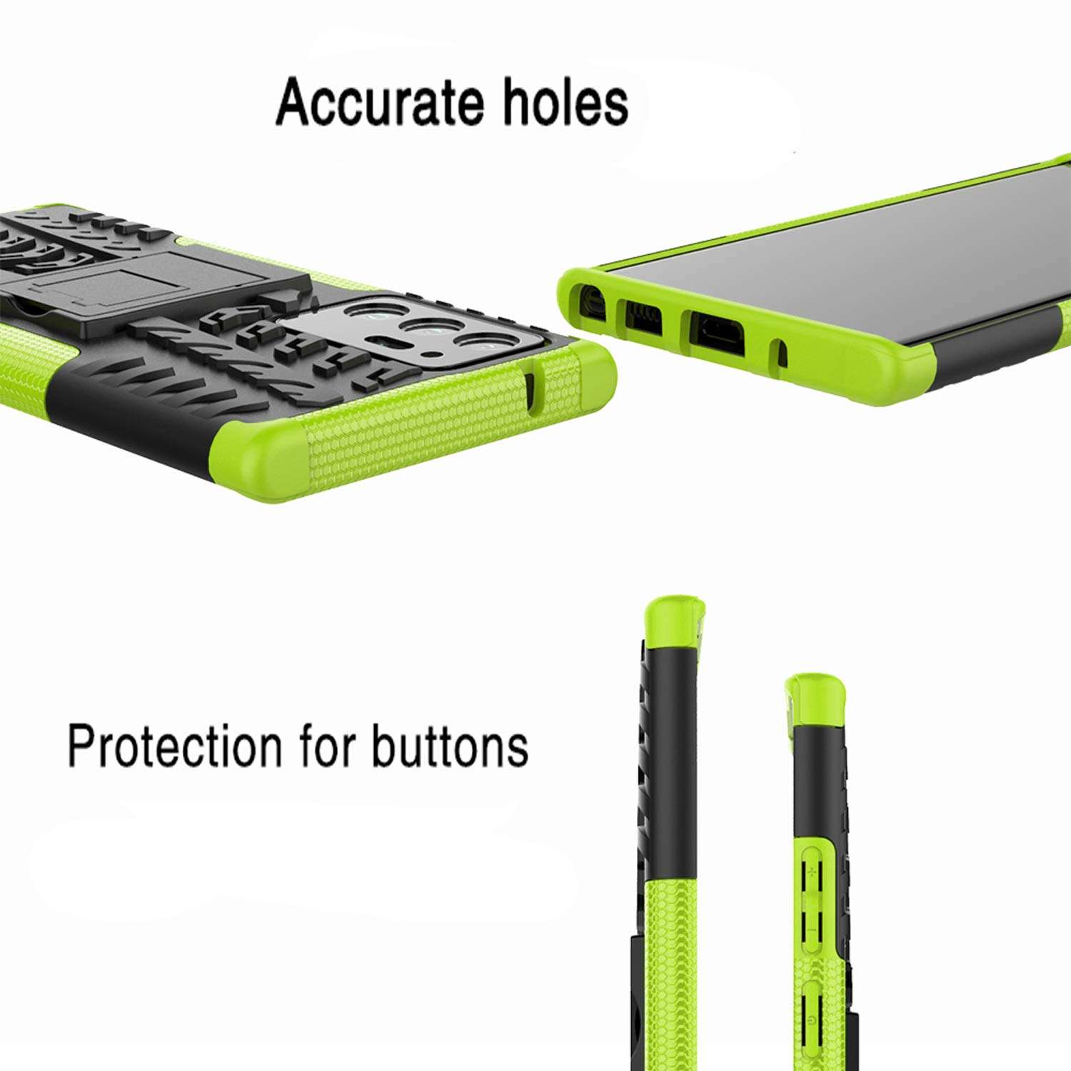 EVB for Samsung Note 20 Ultra Case,Galaxy Note 20 Ultra Case,[Shockproof] Tough Rugged Dual Layer Protective Case with Hybrid Kickstand Cell Phone Cover for Samsung Galaxy Note 20 Ultra 5G (Green) 5