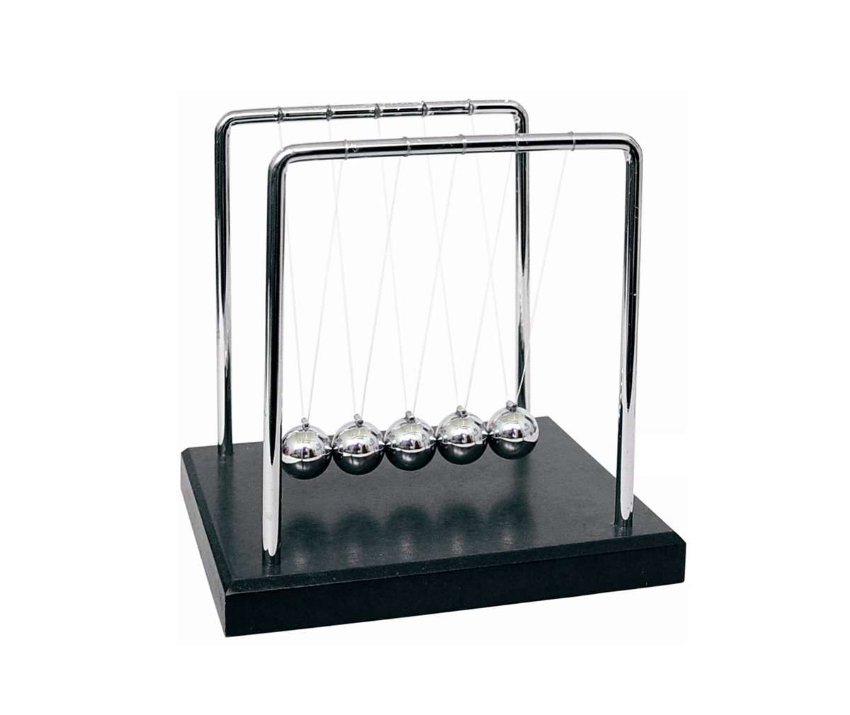 PowerTRC Newtons Cradle Balance Balls 7 1/4" | Science Physics Gadget | Desk Toys & Accessories 2