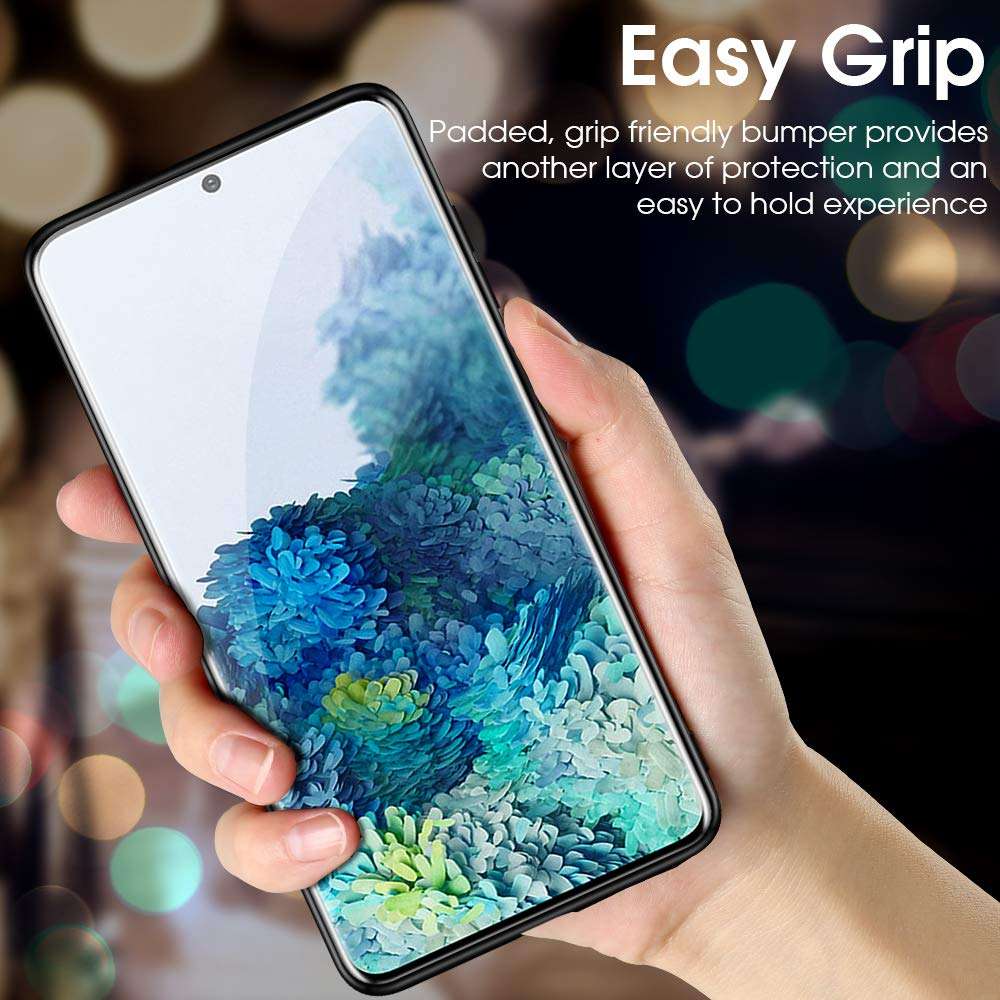 X-level Samsung Galaxy S20 Case Translucent Matte Finish Slim Hard Case with Soft TPU Edge Shockproof and Anti-Fingerprint Cover Case for Samsung Galaxy S20 5G 6.2 Inch - Black 6