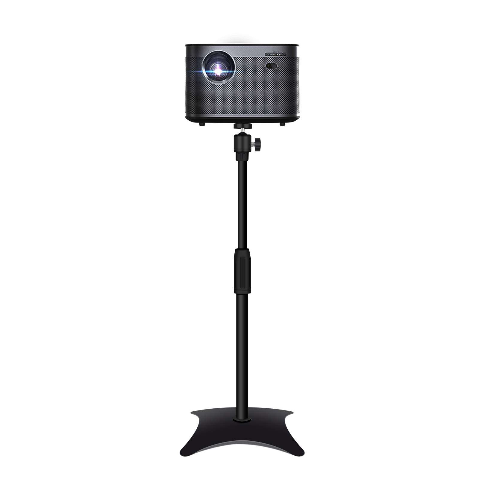 Projector Tripod Stand Drsn Portable Tripod Adjustable Height 27" to 49" 360°Swivel Pivot Ball Head Floor Stand Holder for Small Camera Webcam Microphone Projector GoPro 1