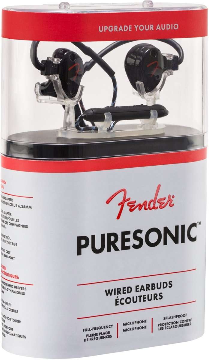Fender Puresonic Wired Earphones - Black Metallic 4