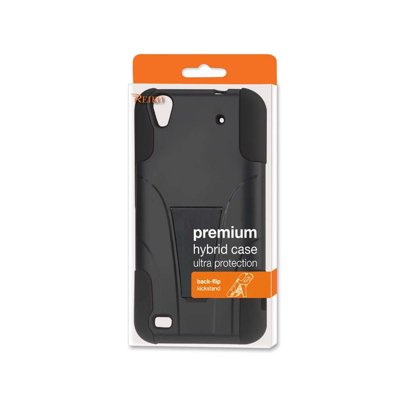 Reiko Silicon Case Protector Cover for ZTE Quartz Z797C - Retail Packaging - Black 4