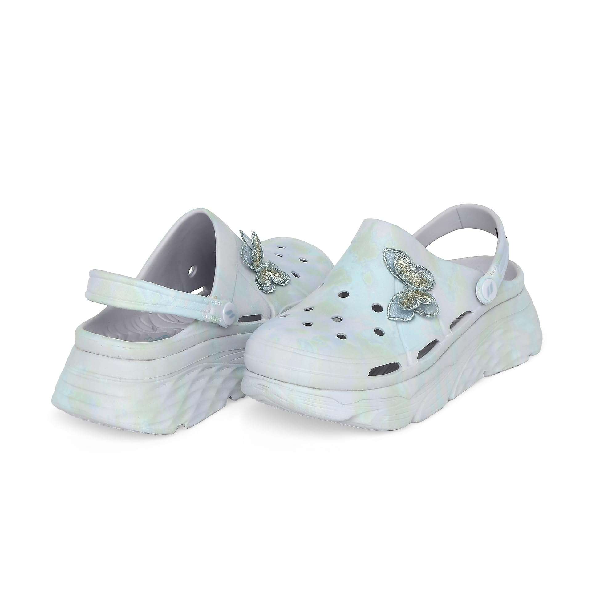 Skechers womens MAX CUSHIONING Black SANDAL -7 UK (10 US) (111351) 6