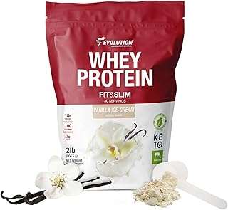 Evolution Advance Nutrition Fit & Slim Blend – Grass-Fed Whey Protein Powder for Easy Digestion, Keto-Approved, Non-GMO, Stevia Sweetened, Natural Flavor – 2 Pounds (Vanilla) 1