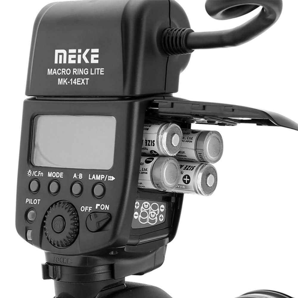 Meike MK-14EXT LED E-TTL Macro Ring Flash For Canon 5D II III 6D 7D 60D 70D 700D SLR Camera with 7 Adapter Ring 2
