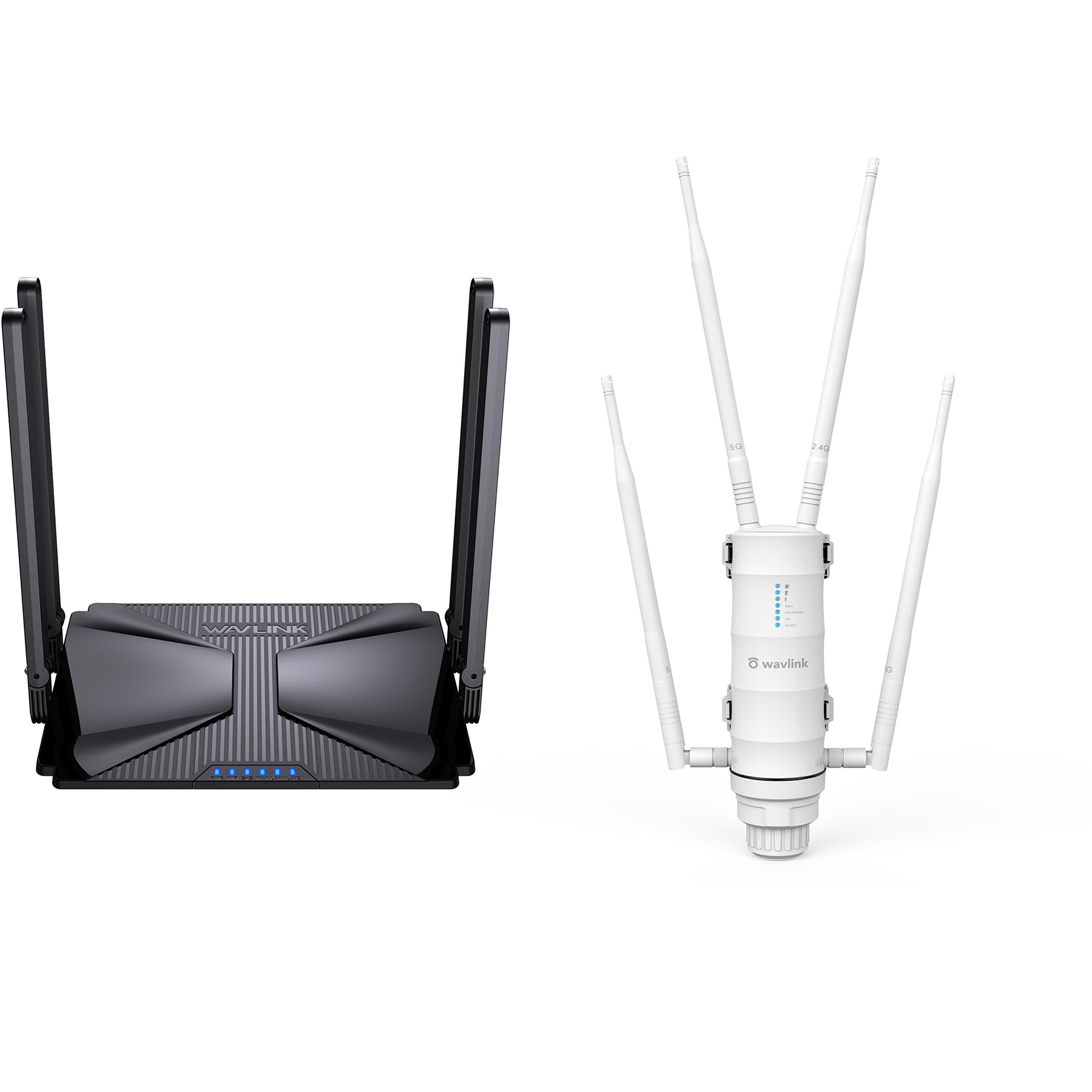 WiFi 6 Router and AC1200 Outdoor WiFi Extender Bundle