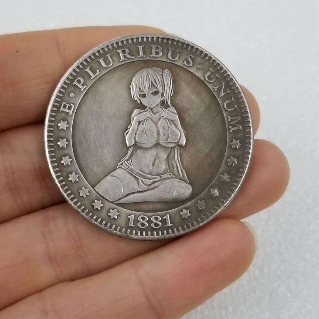 MEETCUER 1921 Hobo Coin Temptation Girl Hobbies Coin Collecting-American Liberty Eagle Lucky Morgan Coin-Arts Naked Souvenir Gift Adult Toy Funny Old Coins MaybeCoin 4