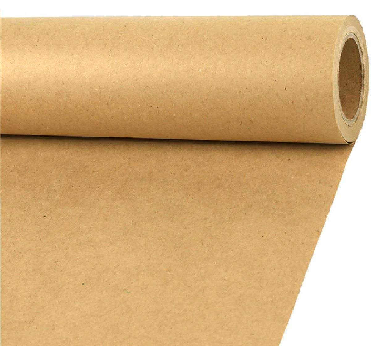 JIA INDUSTRIES 26 inch x 50M brown paper packing roll perfect for crafts,art,small gift wrapping Premium Craft Paper Roll for Packing, Bags and Wrapping 1