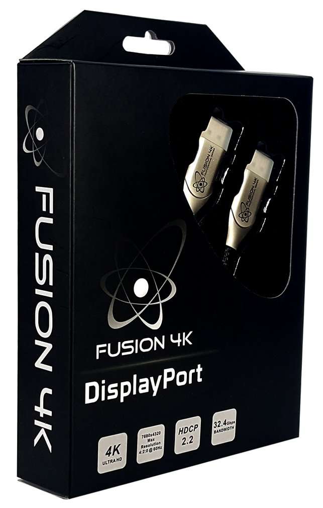 Fusion4k DisplayPort Cable 1.3 - Professional Series Gaming Monitor DP Cable (10 Feet) 3