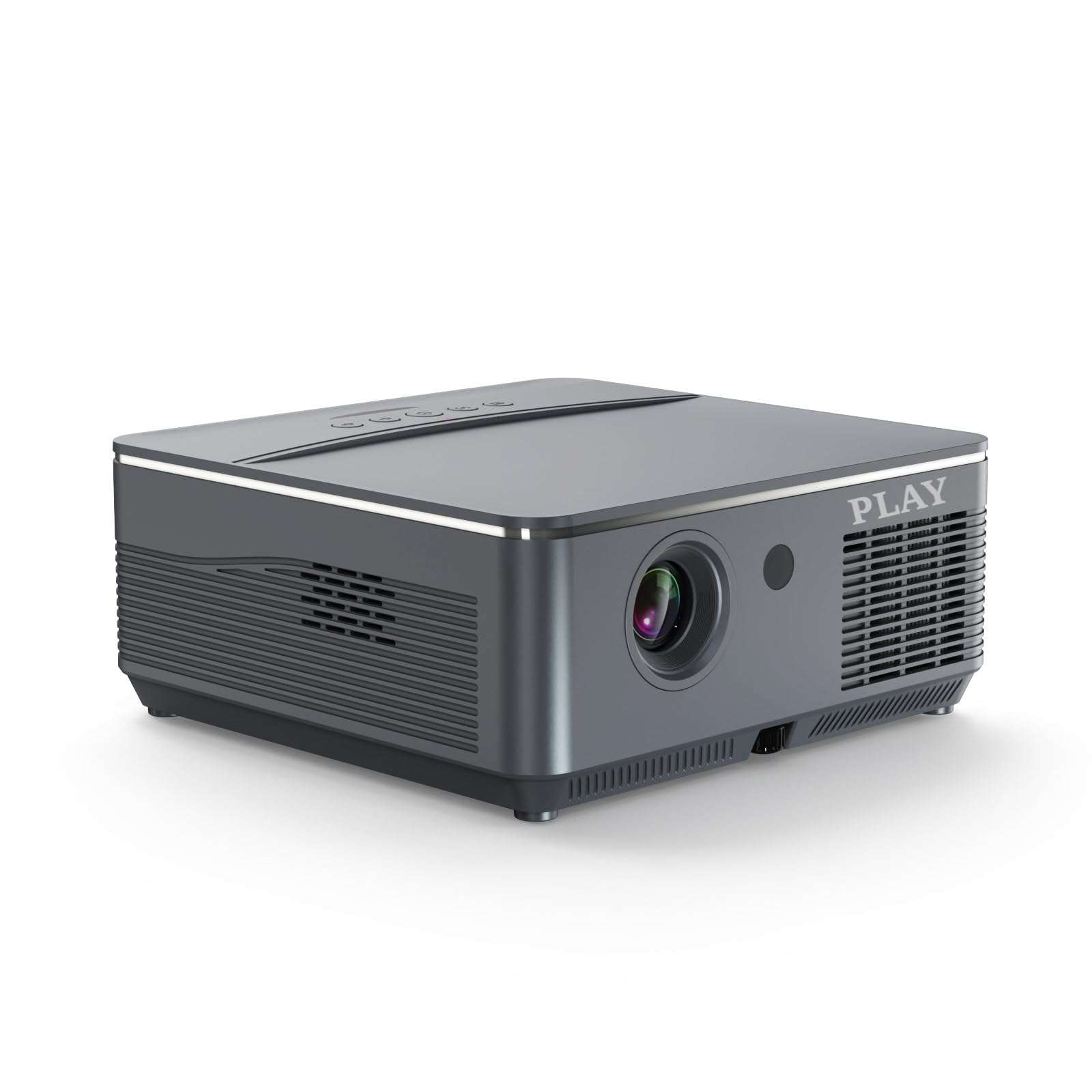 PLAY DLP-7 3D Active Smart DLP LED 4k Projector with Latest Android, High Brightly Brightness with Higher Resolution Crystal Clear Big Cinematic Display & Inbuilt All Functions for Smart connectivity 1